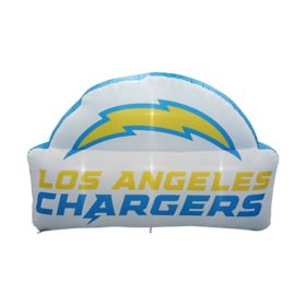 Logo Brands LA Chargers Pre-Lit 7’x10’ Team Inflatable