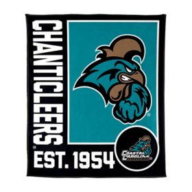 Logo Brands Coastal Carolina Chanticleers 60"x70" Super Plush Blanket