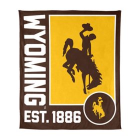 Logo Brands Wyoming Cowboys 60"x70" Super Plush Blanket