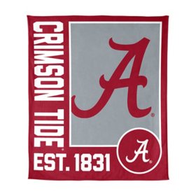 Logo Brands Alabama Crimson Tide 60"x70" Super Plush Blanket