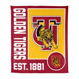 Logo Brands Tuskegee Golden Tigers 60"x70" Super Plush Blanket
