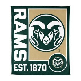 Logo Brands Colorado State Rams 60"x70" Super Plush Blanket