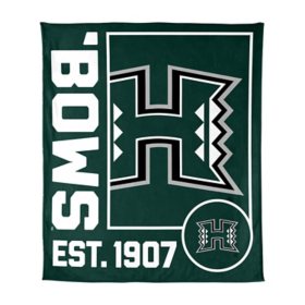 Logo Brands Hawaii Rainbow Warriors 60"x70" Super Plush Blanket