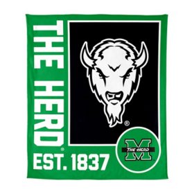 Logo Brands Marshall Thundering Herd 60"x70" Super Plush Blanket