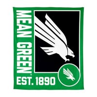 Logo Brands North Texas Mean Green 60"x70" Super Plush Blanket