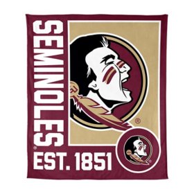 Logo Brands Florida State Seminoles 60"x70" Super Plush Blanket