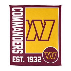 Logo Brands Washington Commanders 60"x70" Super Plush Blanket