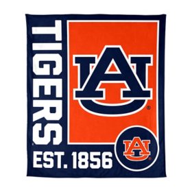 Logo Brands Auburn Tigers 60"x70" Super Plush Blanket