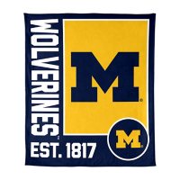 Logo Brands Michigan Wolverines 60"x70" Super Plush Blanket