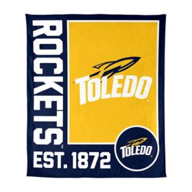 Logo Brands Toledo Rockets 60"x70" Super Plush Blanket