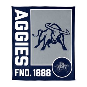 Logo Brands Utah State Aggies 60"x70" Super Plush Blanket