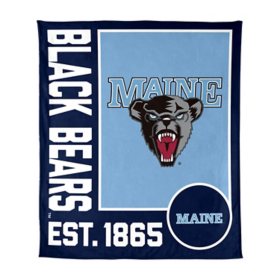 Logo Brands Maine Black Bears 60"x70" Super Plush Blanket