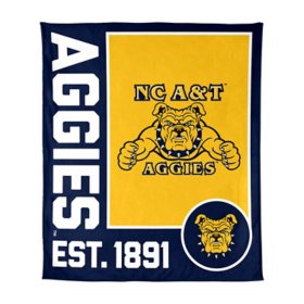 Logo Brands North Carolina A&T Aggies 60"x70" Super Plush Blanket