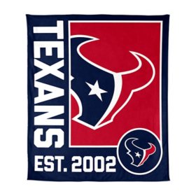 Logo Brands Houston Texans 60"x70" Super Plush Blanket