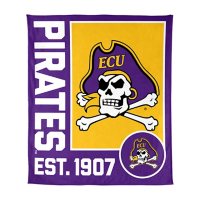 Logo Brands East Carolina Pirates 60"x70" Super Plush Blanket