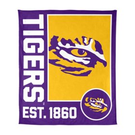 Logo Brands LSU Tigers 60"x70" Super Plush Blanket