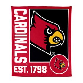 Logo Brands Louisville Cardinals 60"x70" Super Plush Blanket