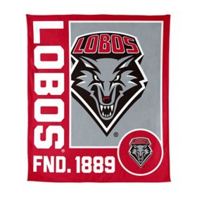 Logo Brands New Mexico Lobos 60"x70" Super Plush Blanket
