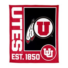 Logo Brands Utah Utes 60"x70" Super Plush Blanket
