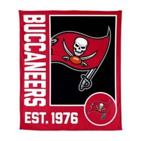 Logo Brands Tampa Bay Buccaneers 60"x70" Super Plush Blanket