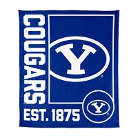 Logo Brands BYU Cougras 60"x70" Super Plush Blanket