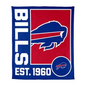 Logo Brands Buffalo Bills 60"x70" Super Plush Blanket