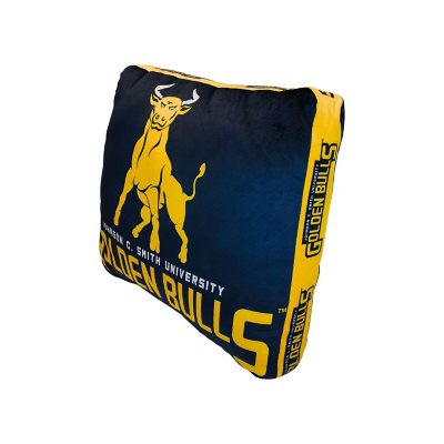 Logo Brands Johnson C Smith Golden Bulls XL Puff Pillow