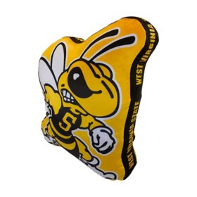 Logo Brands West Virginia State Yellow Jackets XL Puff Pillow