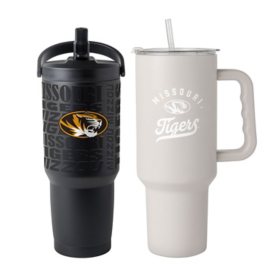 Logo Brands Missouri Tigers Stainless Steel Tumbler Set