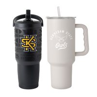 Logo Brands Kennesaw State Owls Stainless Steel Tumbler Set