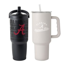 Logo Brands Alabama Crimson Tide Stainless Steel Tumbler Set