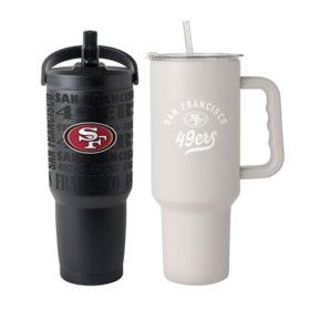 Logo Brands San Francisco 49ers Stainless Steel Tumbler Set