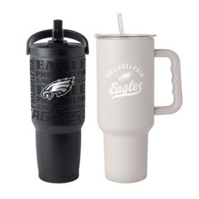 Logo Brands Philadelphia Eagles Stainless Steel Tumbler Set