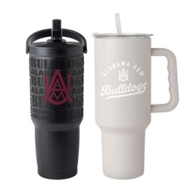 Logo Brands Alabama A&M Bulldogs Stainless Steel Tumbler Set