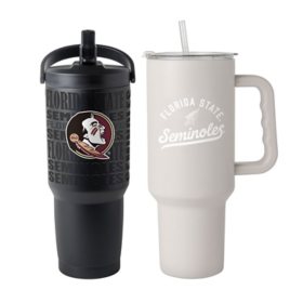 Logo Brands Florida State Seminoles Stainless Steel Tumbler Set