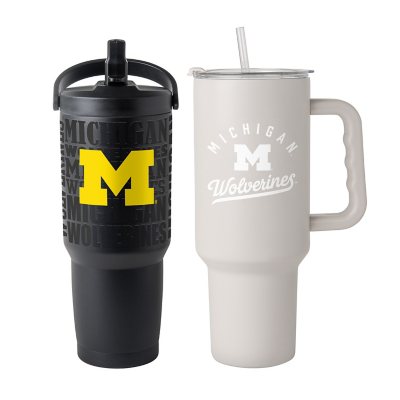 Logo Brands Michigan Wolverines Stainless Steel Tumbler Set