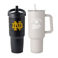 Logo Brands Notre Dame Fighting Irish Stainless Steel Tumbler Set