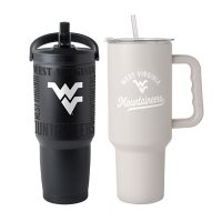 Logo Brands West Virginia Mountaineers Stainless Steel Tumbler Set
