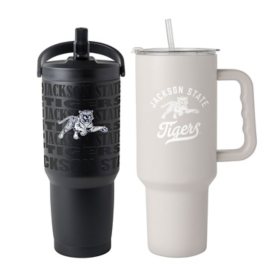 Logo Brands Jackson State Tigers Stainless Steel Tumbler Set