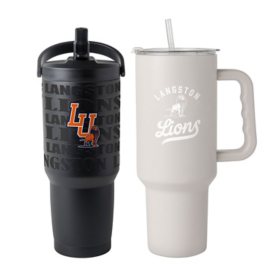 Logo Brands Langston Lions Stainless Steel Tumbler Set