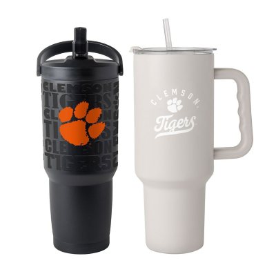 Logo Brands Clemson Tigers Stainless Steel Tumbler Set