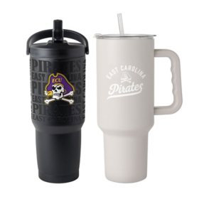 Logo Brands East Carolina Pirates Stainless Steel Tumbler Set