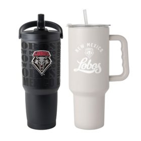 Logo Brands New Mexico Lobos Stainless Steel Tumbler Set