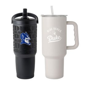Logo Brands Duke Blue Devils Stainless Steel Tumbler Set