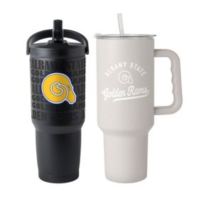 Logo Brands Albany State Golden Rams Stainless Steel Tumbler Set