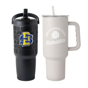 Logo Brands South Dakota State Jackrabbits Stainless Steel Tumbler Set