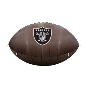 Logo Brands Las Vegas Raiders Pre-Lit 10'x6' Inflatable Football