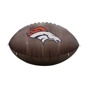 Logo Brands Denver Broncos Pre-Lit 10'x6' Inflatable Football