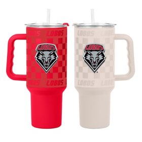Logo Brands New Mexico Lobos Stainless Steel Tumbler Set