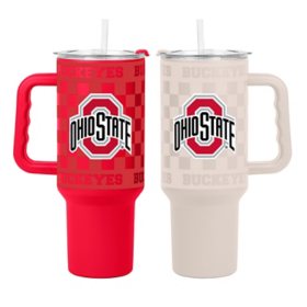 Logo Brands Ohio State Buckeyes Stainless Steel Tumbler Set
